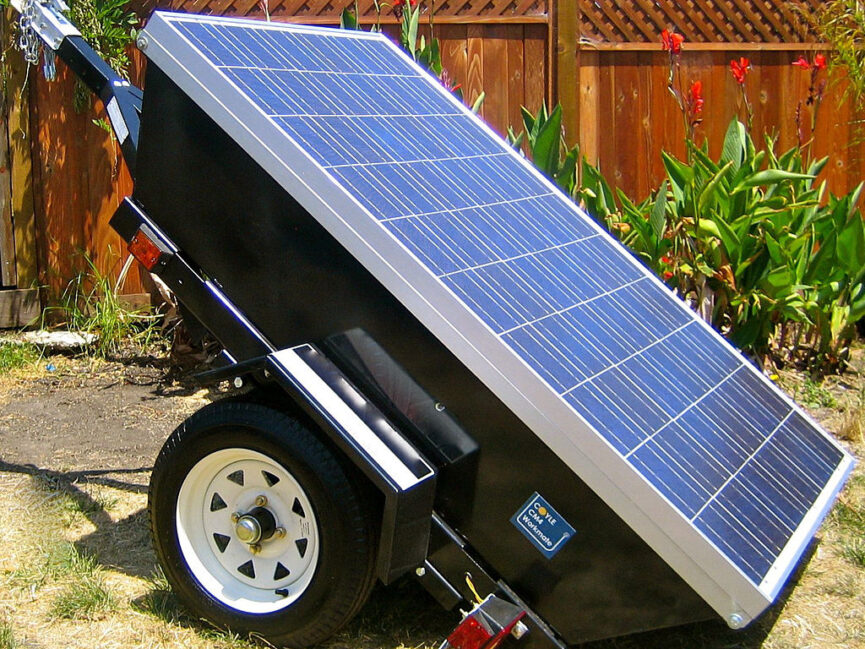 solar panel cart